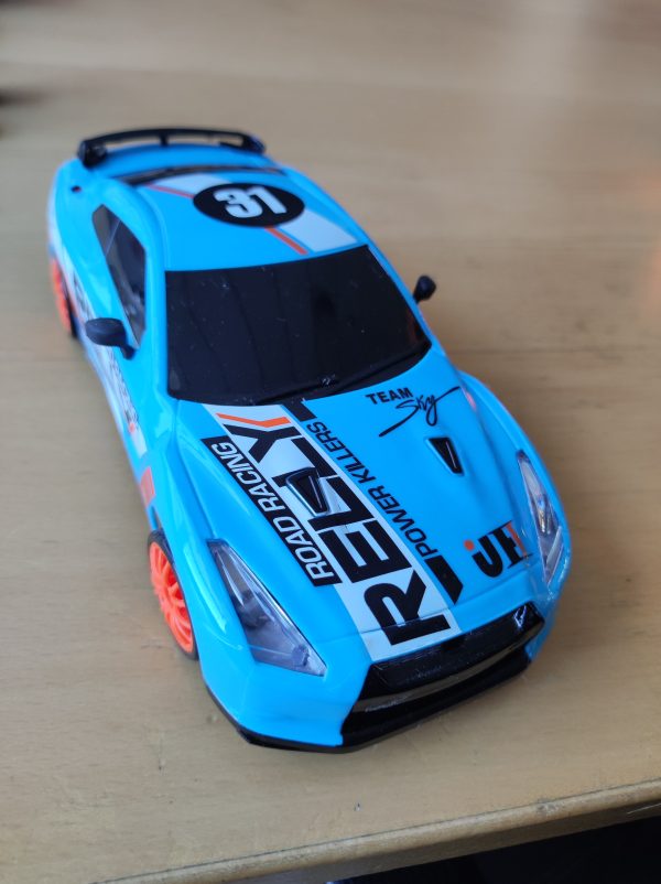 Nissan GTR drift autó, teljesen menetkész, világoskék - Image 4