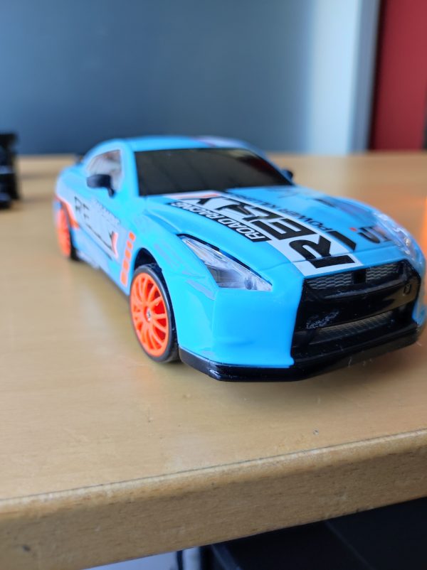 Nissan GTR drift autó, teljesen menetkész, világoskék - Image 5