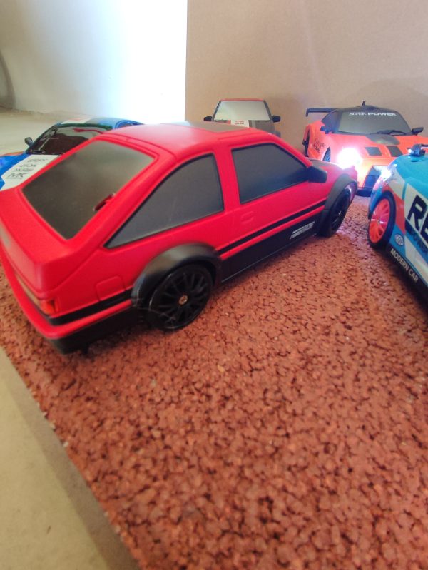 Toyota AE86 drift autó, teljesen menetkész, piros - Image 6