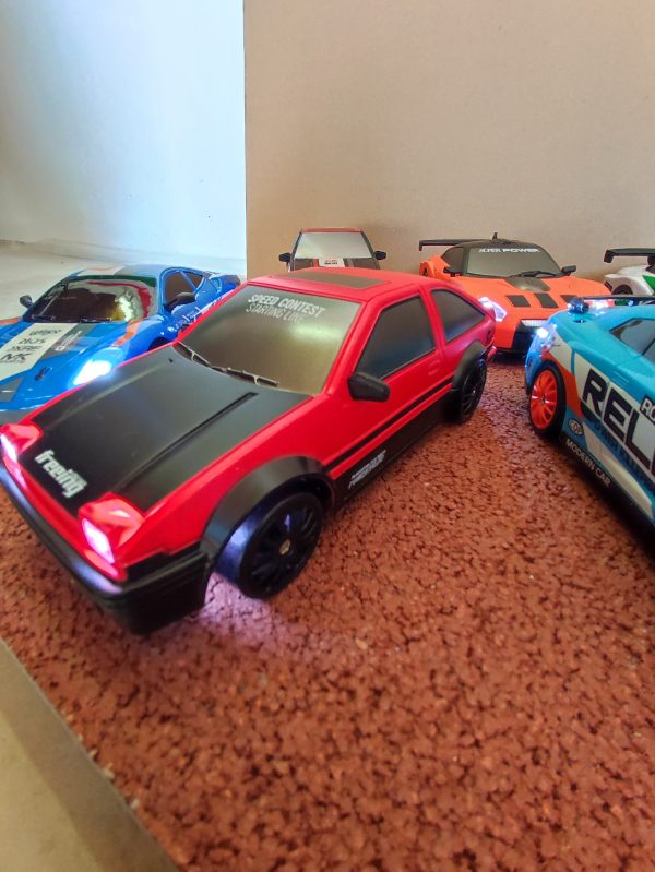 Toyota AE86 drift autó, teljesen menetkész, piros - Image 4
