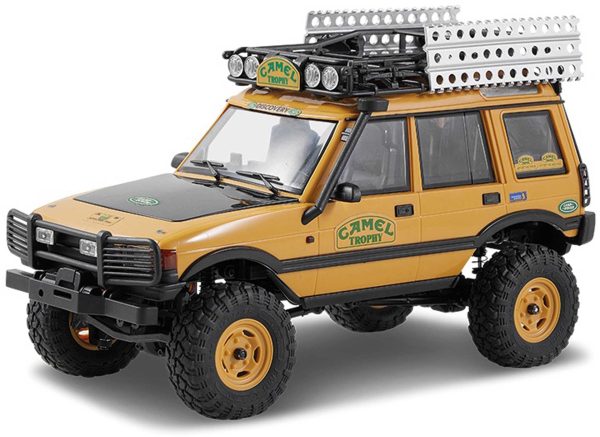 FMS FCX24M Land Rover Discovery oldalnézet, ködlámpákkal, refelktorokkal