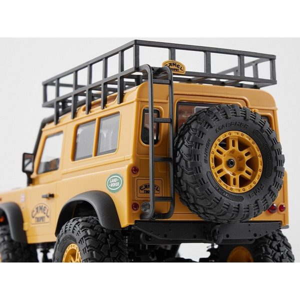 FMS FCX24M Defender 90 sziklamászó RC autó hátulról pótkerékkel