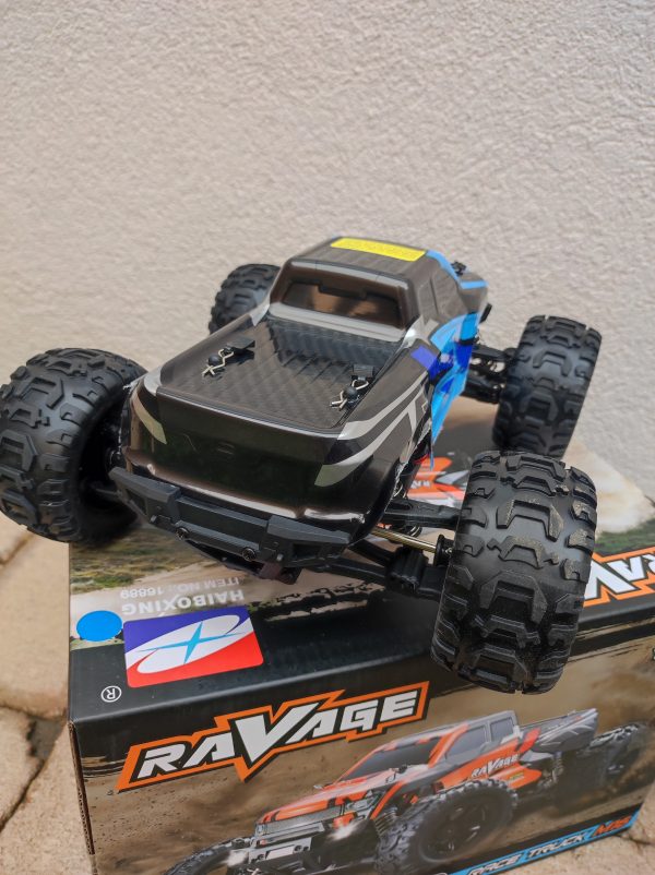 Ravage A RC autó – Kefe nélküli, 45 km/h sebességgel, 1/16 méret, Off-road Terepjáró (kék) - Image 9